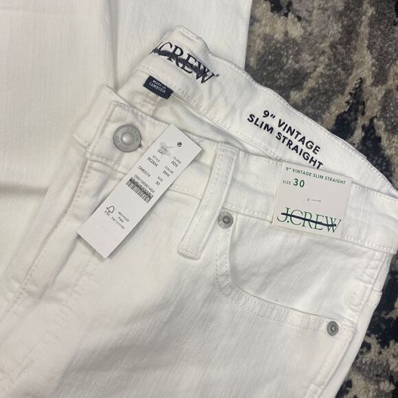 J. Crew 9" vintage slim-straight jean in white wash - Picture 7 of 7